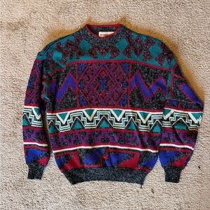 McGregor Multicolor Geometric Crewneck Sweater